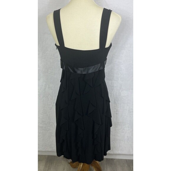 CACHE Women's Dress Black Layers Bow Party Evening Size 8 - Picture 6 of 9